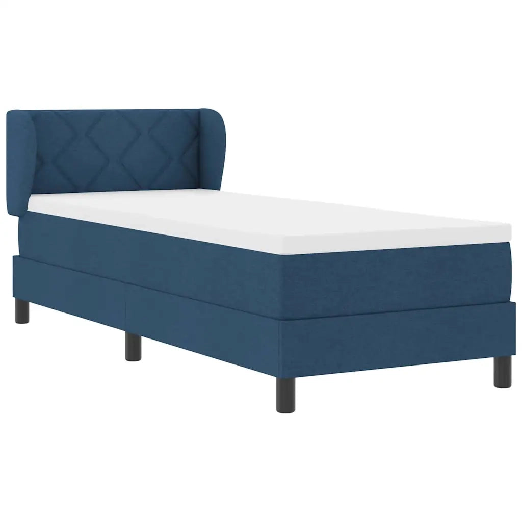 Letto a molle con materasso Blu 80 x 200 cm Tessuto 3340058