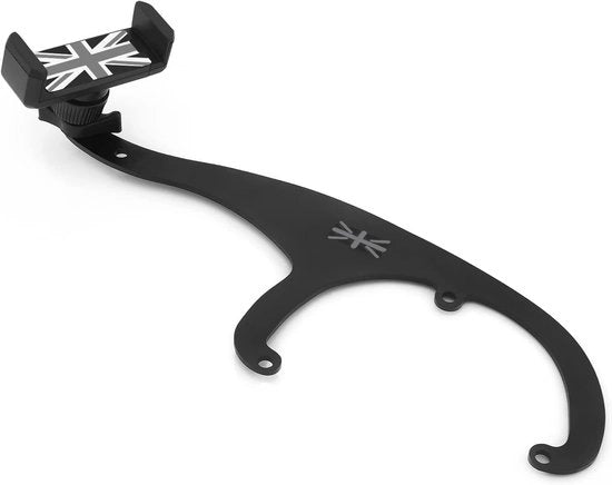 Supporto per telefono per auto per Cooper Clubman Countryman R55 R56 R57 R58 R59 2006-2015, posizionamento sul volante a sinistra, 360 gradi
