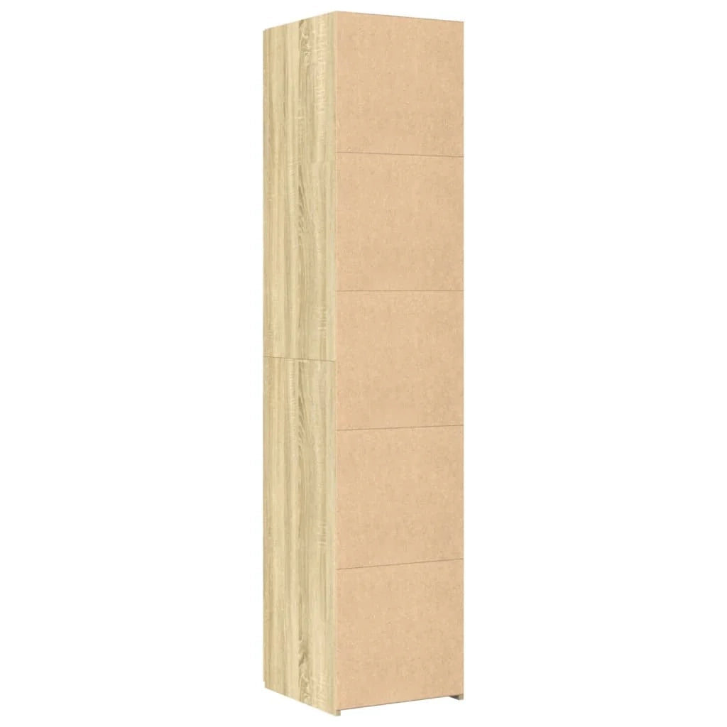Buffet credenza cassettiera armadio mobile contenitore organizer cucina soggiorno salotto rovere Sonoma alto 40 x 42,5 x 185 cm legno ingegnerizzato marrone 02_0034061