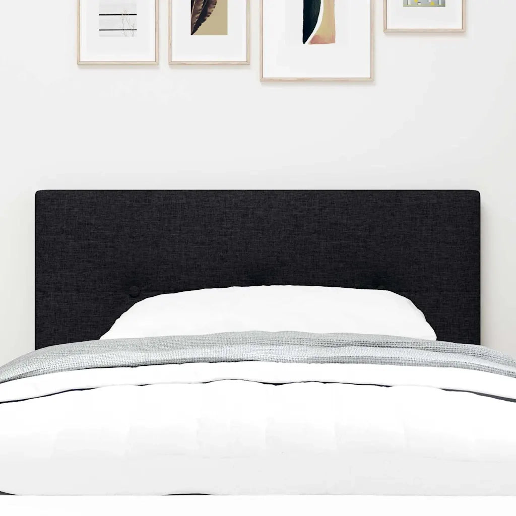 Testiera-Testata-Testiera Decorativa Nero 80 cm Tessuto