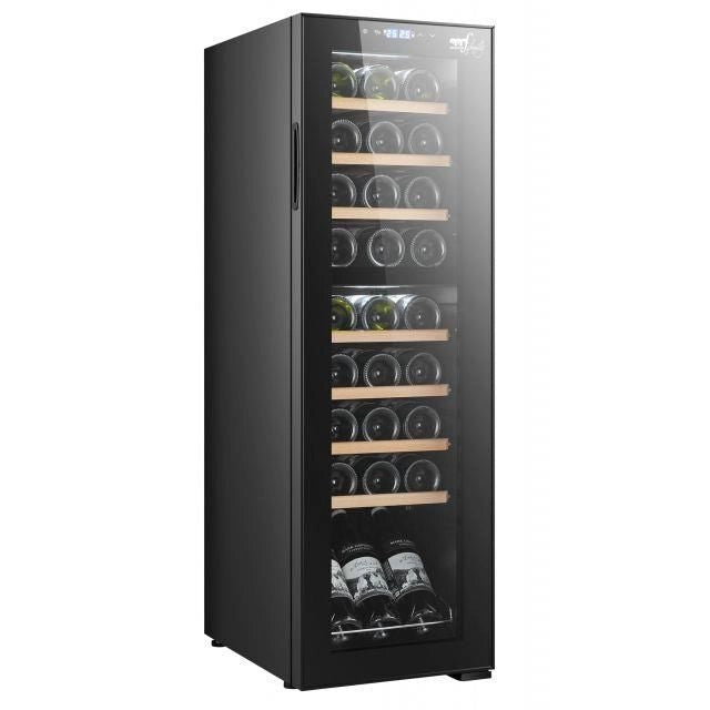 Melchioni Vermentino 27 C Dual Cantinetta vino con compressore Libera installazione Nero 27 bottiglia/bottiglie