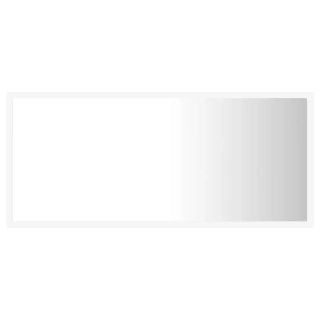 Specchio da bagno a LED 90 x 8,5 x 37 cm acrilico bianco 02_0006983