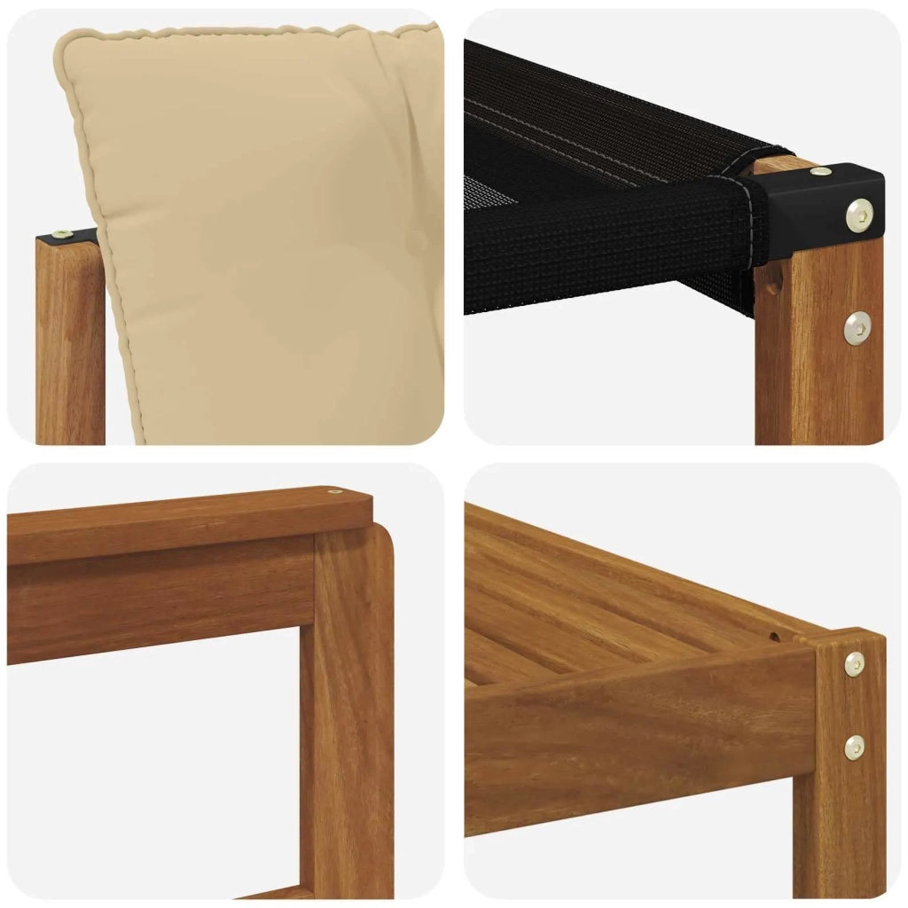 Set di divani da esterno con cuscino 7 pcs Naturale e Beige 3369236