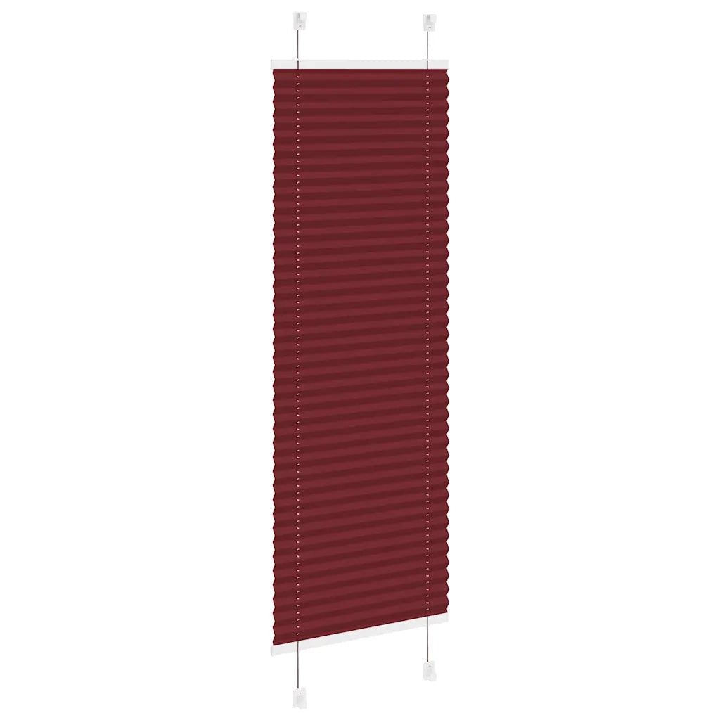 Tenda Plissettata Rosso Bordeaux 50x100 cm Larghezza Tessuto 4015218