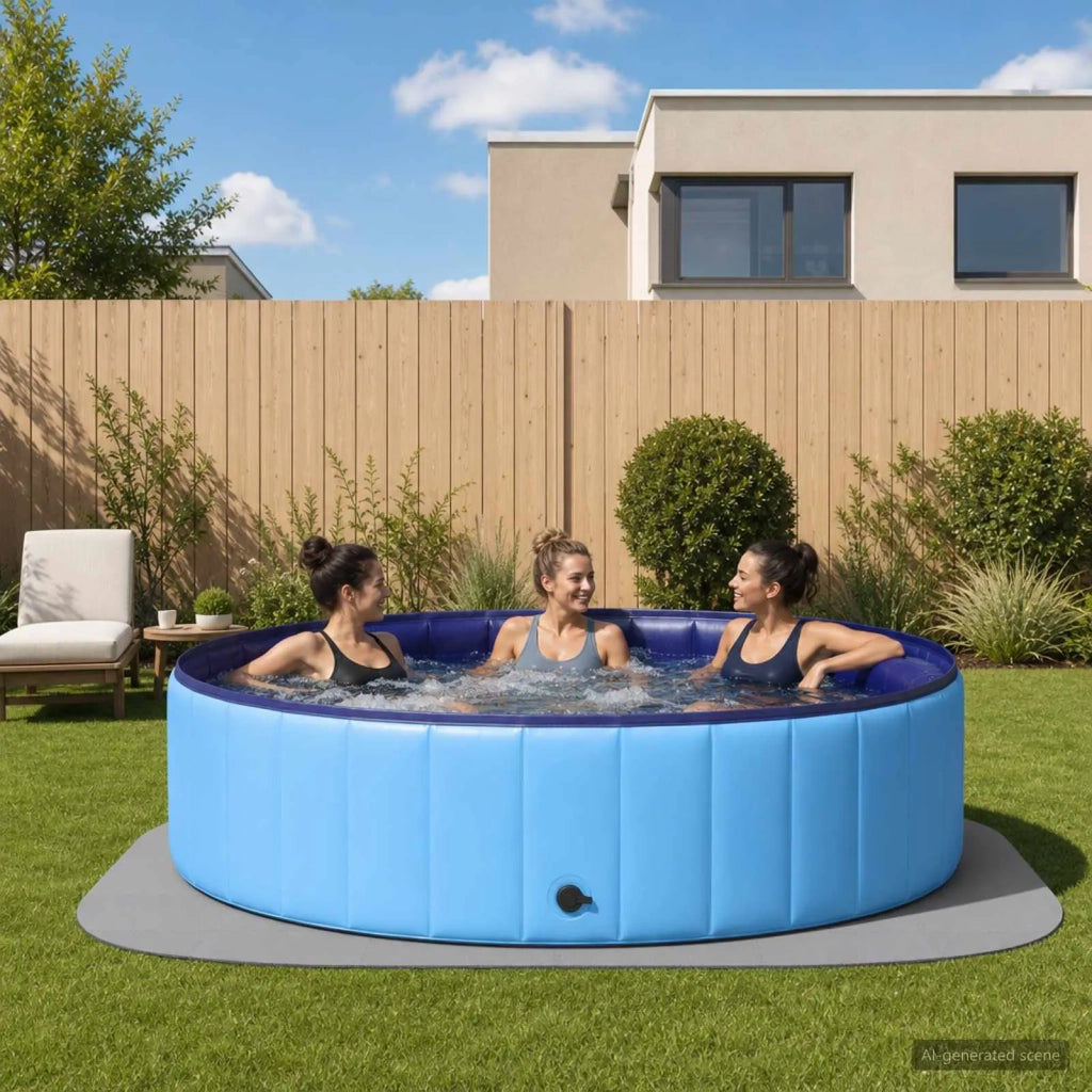 Tappetino per piscina 36 pz Ø 350 cm Rotondo Schiuma EVA Grigio 42042640