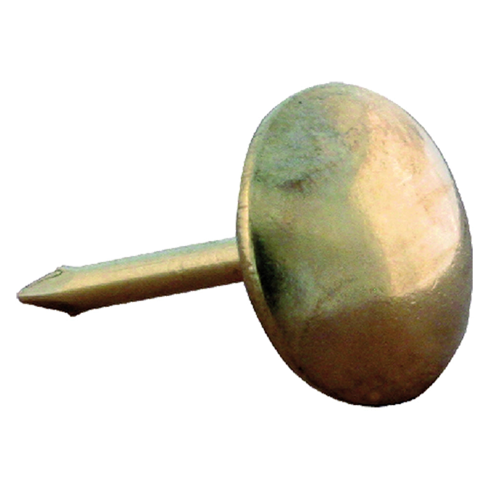 BULLETTE PER TAPPEZZIERE mm  9 - pz 25 ottonate lisce  - Blister Koncreto