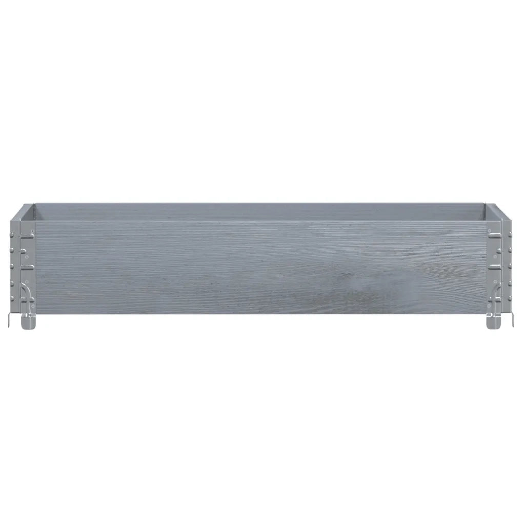 Paretale per Pallet Grigio 100x50 cm in Legno Massello di Pino 4010280