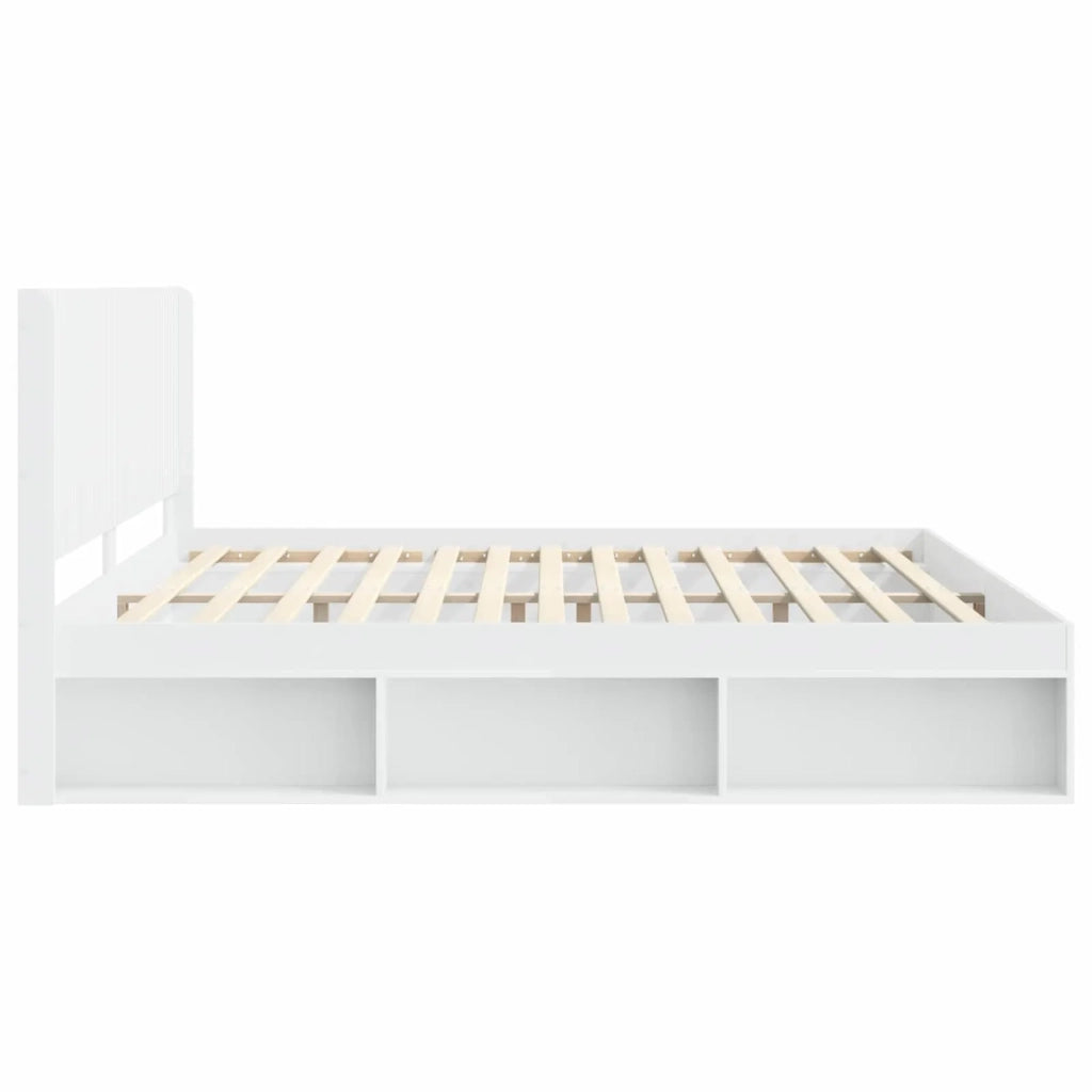 Struttura del letto con stoccaggio e testata 3 pcs-Giroletto con contenitore 564984