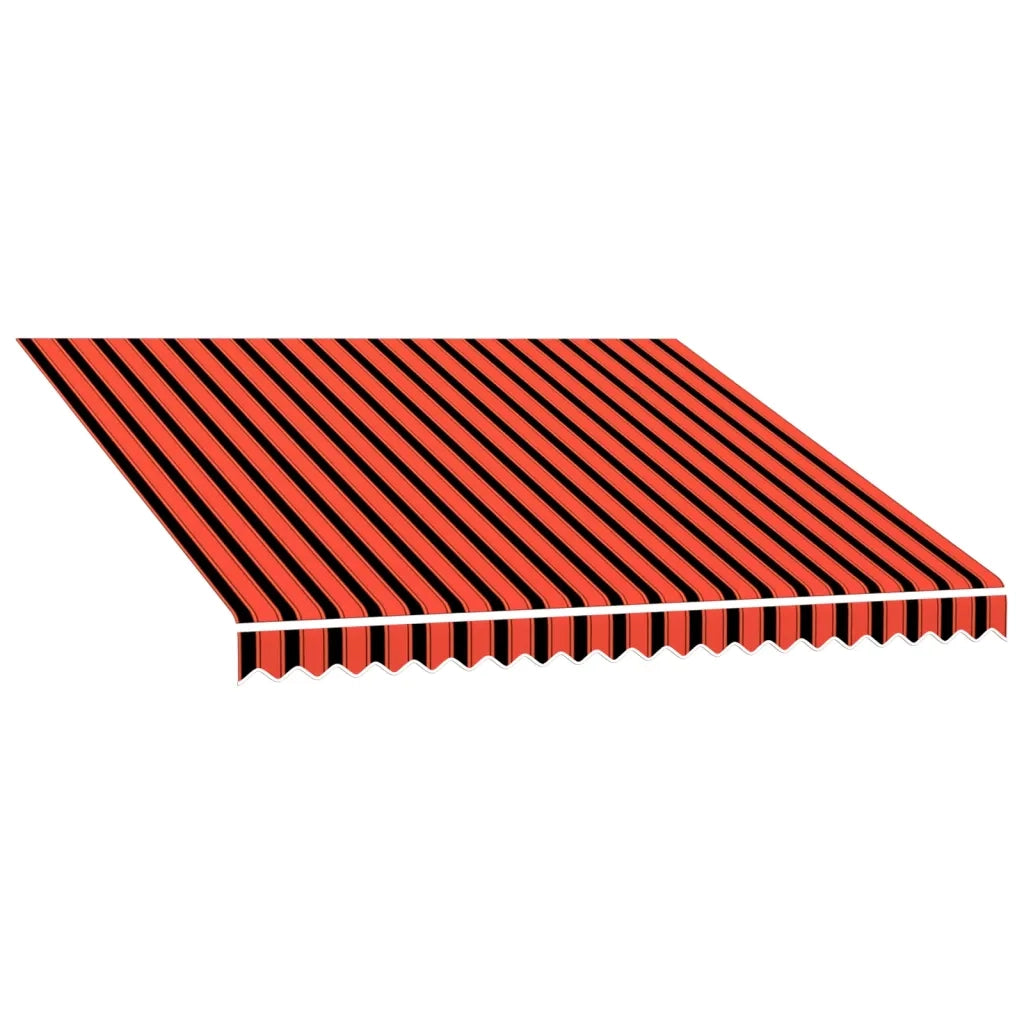 Tenda da Sole in Tela-Ricambio telo per tenda da sole Arancione e Marrone 3x2,5 m