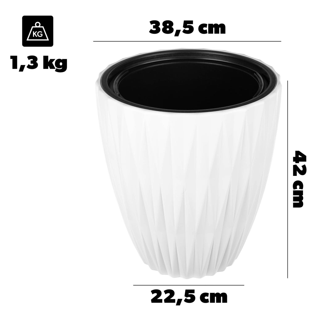 KADAX Doniczka Caro 40 biała 5790-011 K16586