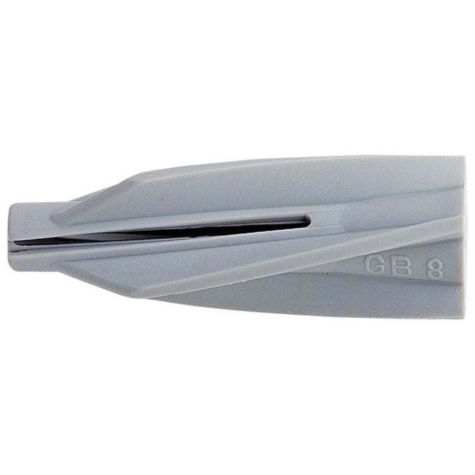 Fischer 050491 GB 8 Tassello Speciale in Nylon per Calcestruzzo Cellulare Gasbeton 8 mm 50 mm 25 pezzi colore Grigio