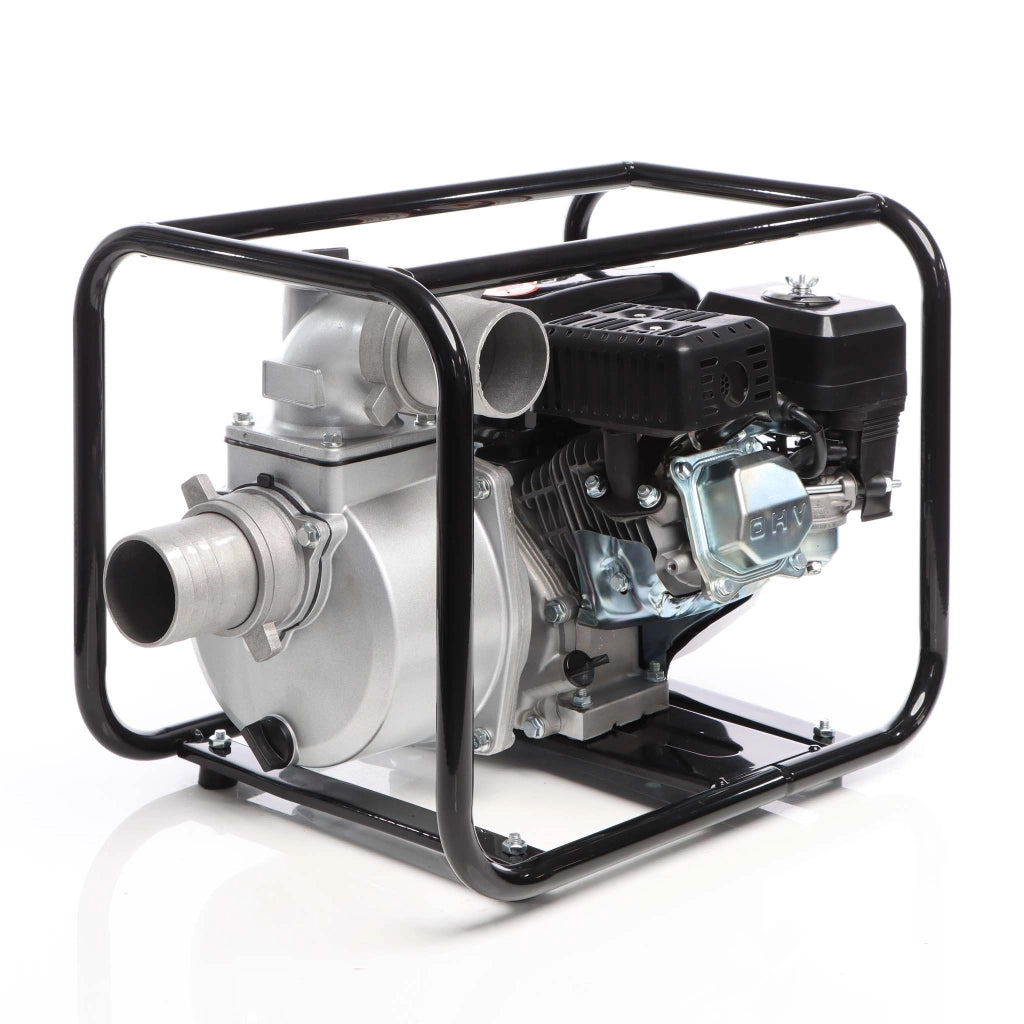 Pompa per acque nere a benzina 4kW 48.000 l/h Pompa da giardino con attacco da 80 mm (3")