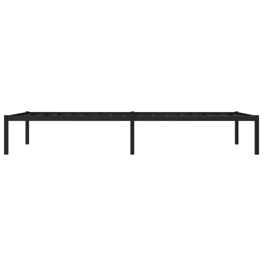Giroletto-Struttura Letto in Metallo Nero 100x200 cm 307353