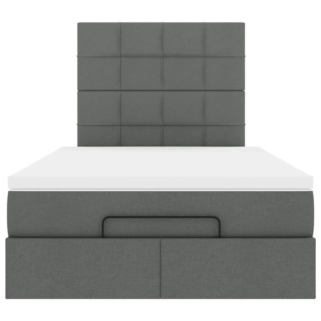 Struttura Letto Pouf con Materasso 120x200 cm in Tessuto 3313997