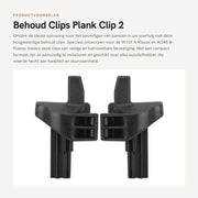 Clip per tavola - 2 pezzi - Nero - Compatibile con W169 A-Klasse/W245 B-Klasse - Codice OE: A16969302849051