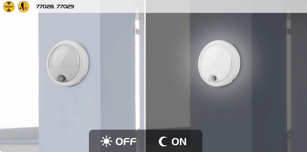 Applique esterna LED 15W sensore movimento IP54 nero Rabalux