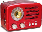 Altoparlante Bluetooth Retro - Piccola Radio Portatile - Compatta e Ricaricabile