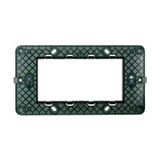 Supporto 4P Serie Starlight 4 Posti Compatibile Con Vimar Plana