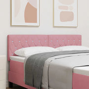 Testiera LED con strisce LED con testiera Rosa 144 cm Velluto 3338064