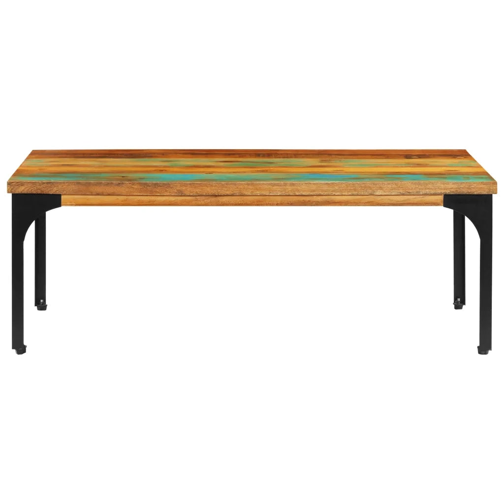 Tavolino da Salotto 100x60x35 cm Legno Massello di Recupero 247322