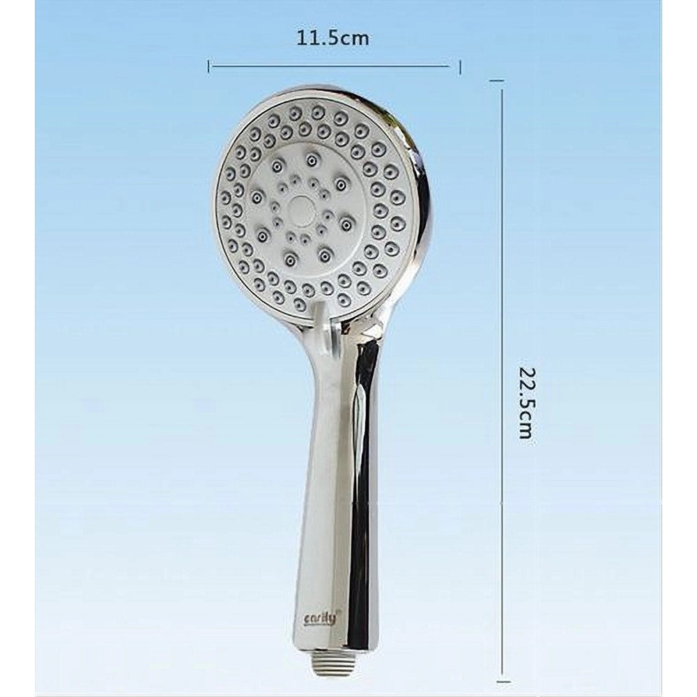Trade Shop - Doccetta Soffione Multigetto Telefono Doccia Bagno Tubo 1,8mt Supporto Muro 52050 -
