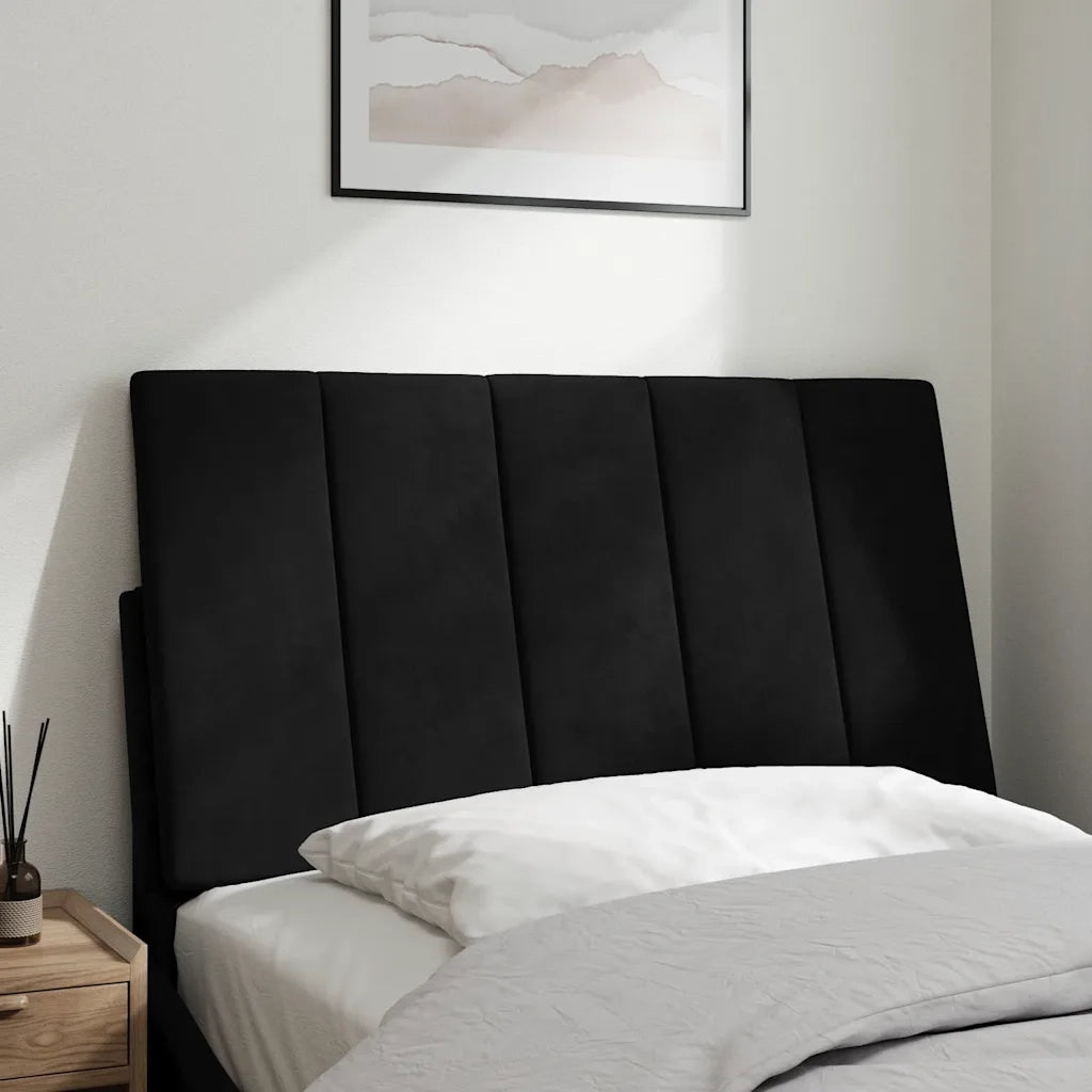 Cuscino Testiera Hanko Nero 80 cm in Velluto CFW1580368