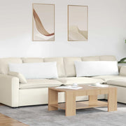 Cuscini da Divano 2 pcs Bianco 120 x 40 cm Tessuto