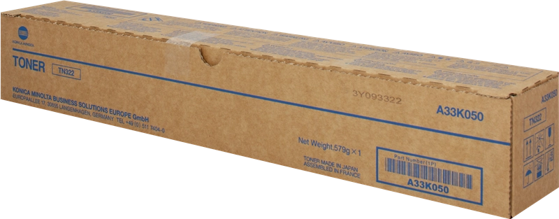 ORIGINAL Konica Minolta toner nero A33K050 TN322 ~24000 Seiten