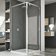 Box Doccia 75x80 AP. 80 CM H185 trasparente mod. Sintesi Duo 1 Anta