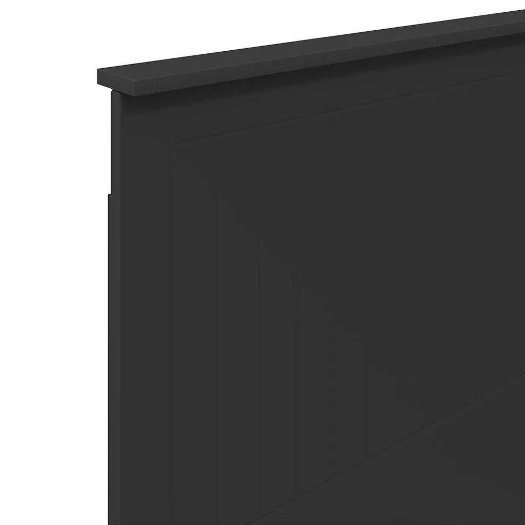 Testiera-Testata-Testiera Decorativa Rovere Nero 90 cm Legno multistrato 148117