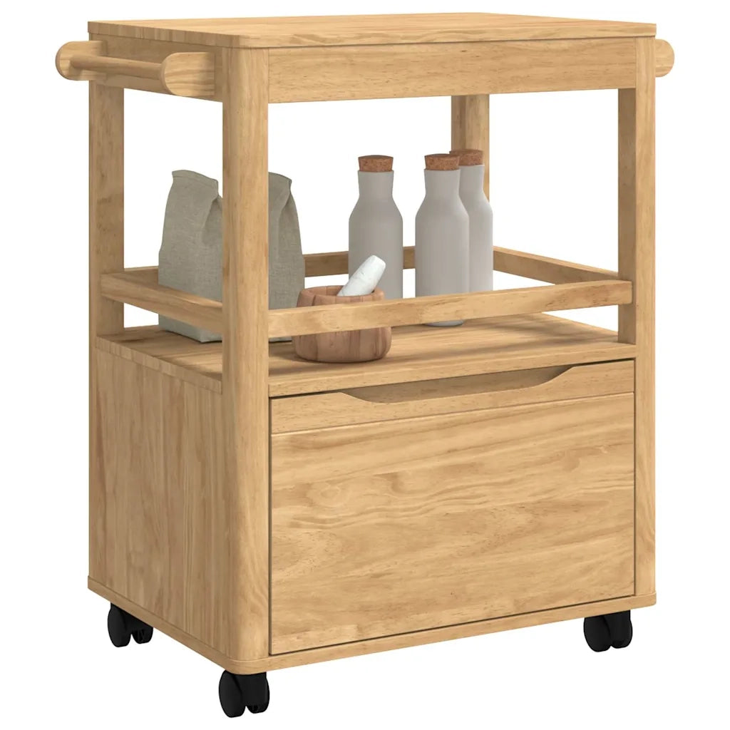 Carrello da Cucina FLORO Marrone cerato 72,5 x 45 x 80 cm