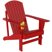 Poltrona Adirondack ¨C zephmum ¨C Rosso, Polipropilene, 72x97x92 cm