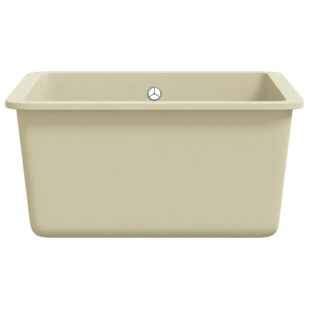 Lavello da Cucina in Granito Vasca Singola Beige cod mxl 40074