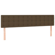 Testiera | Testata Marrone Scuro 160x5x78/88 cm in Tessuto