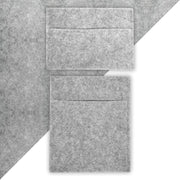 Rivestimento Fodera per Furgoni e 2 Tasche Portaoggetti - Grigio Argentato