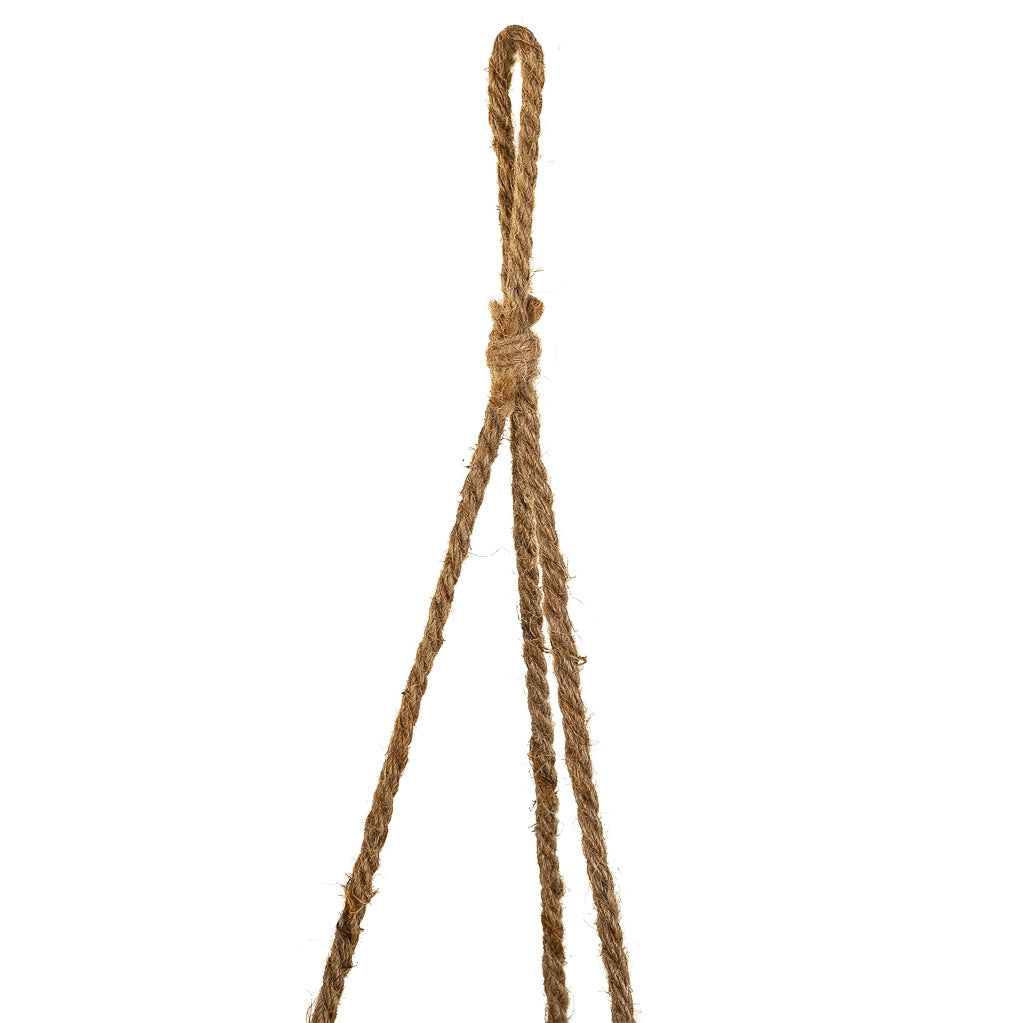 Cestini pensili in fibra naturale marrone d26x25h-d22x18h
