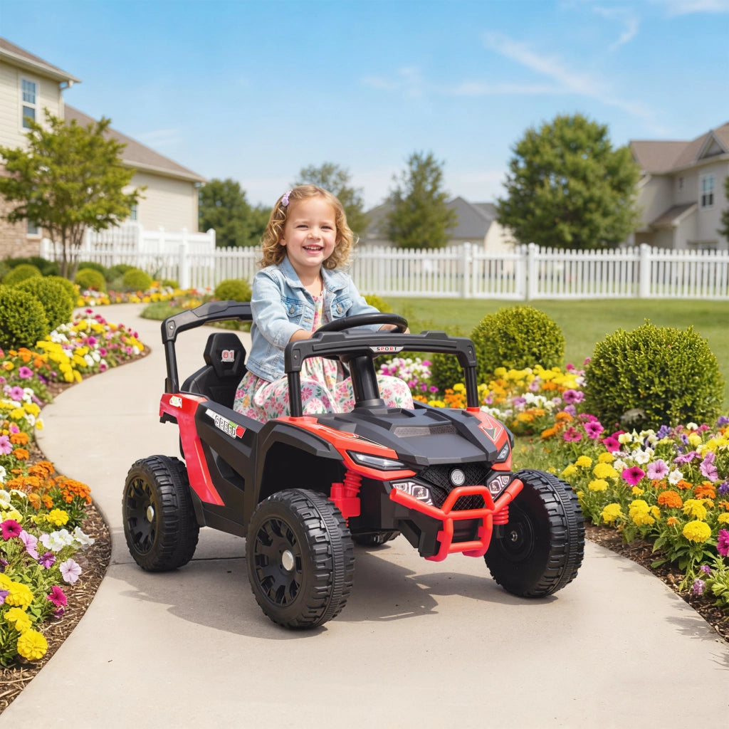 Auto elettrica per bambini 12V con telecomando 2.4G ¨C zephmum ¨C Rosso