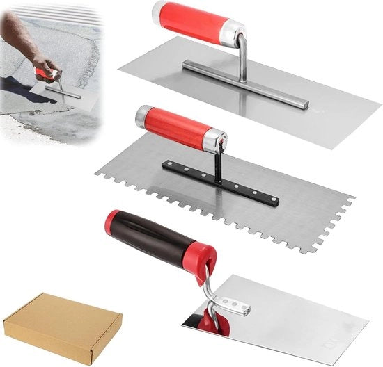 Set di cucchiai in acciaio inossidabile Allecto plus con spatola per intonaco e spatola per stucco.