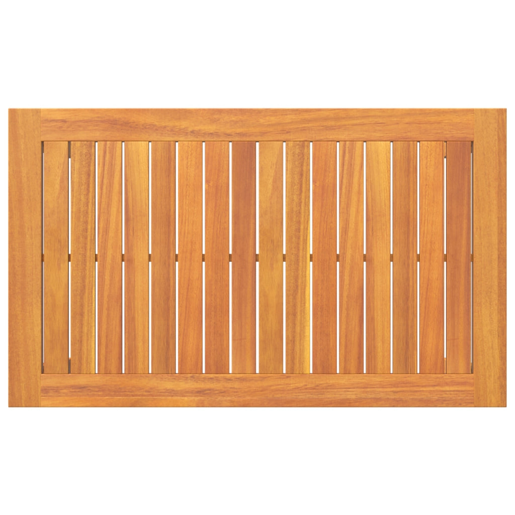 Tavolino  75x40x38 cm in legno massello di acacia