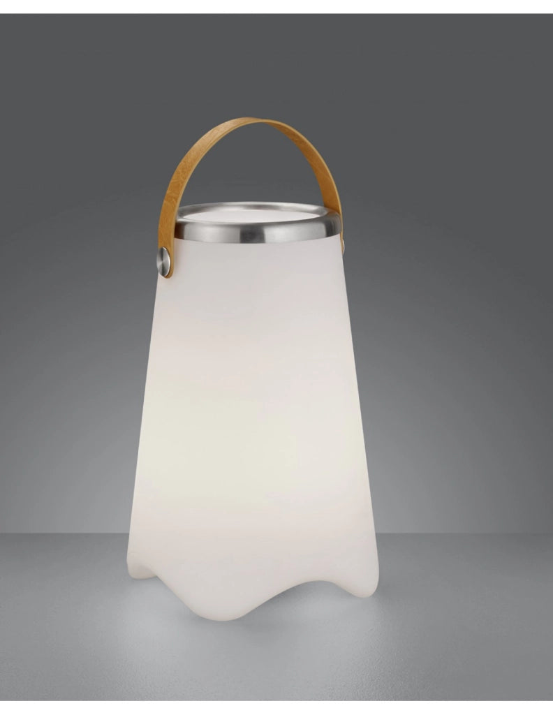 Lampada Da Tavolo Portatile Jamaica Speaker Bluethooth Moderna Led RGB Ø24 cm Bianco Trio Lighting