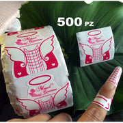 Trade Shop - 500pz Rotolo Cartine Angel Stiletto Usa Getta Allungamento Ricostruzione Unghie -