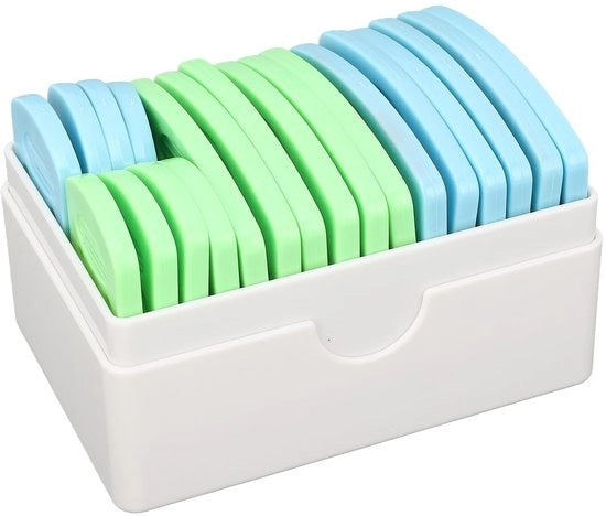 Set di punteruole in acciaio inossidabile 20 pezzi - set di punteruole per muratura - punteruola con punta di acciaio inossidabile - set di punteruole per muratori - kit di attrezzi per muratori - azzurro/verde - set di punteruole per muratura