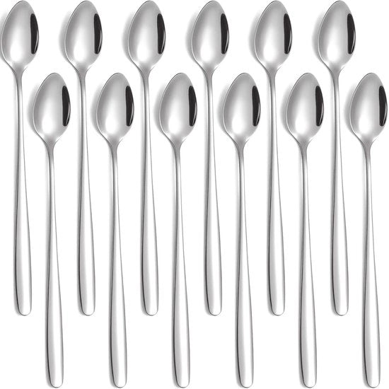 Lepel in Acciaio Inox - 12 Pezzi - Resistenti al Lavastoviglie - 198 mm - Alta Qualità
