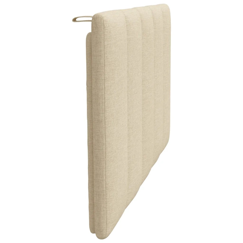 Cuscino Testiera-Cuscino per Testiera Hanko Crema 90 cm in Tessuto
