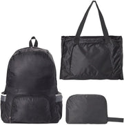 Zaino pieghevole Leggero - Zaino impermeabile - Zaino in poliestere - Zaino multifunzionale - Borsa da mano Opzione - 3 forme pieghevoli - Zaino da viaggio