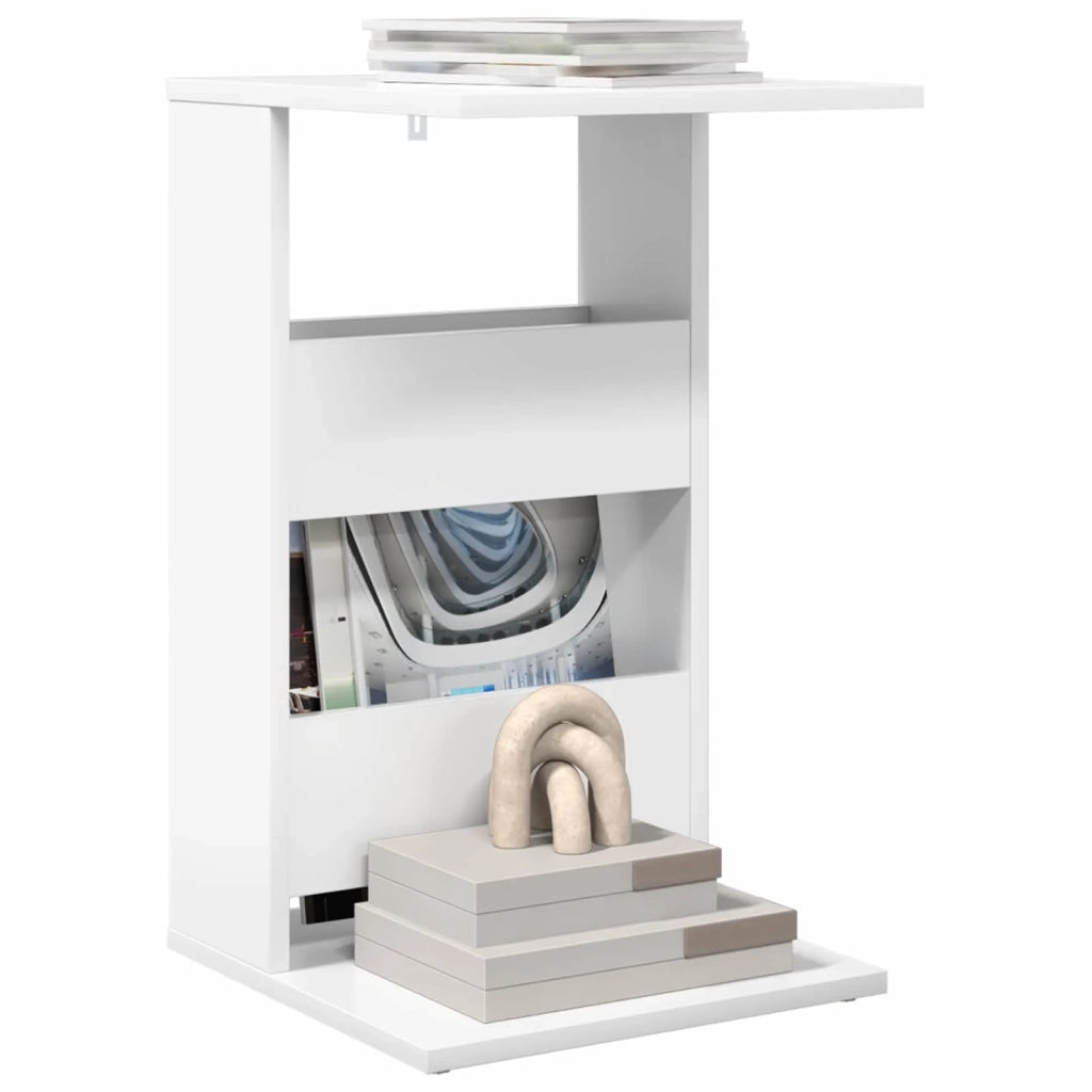 Tavolo laterale Bianco 40 x 35 x 60,5 cm Legno multistrato 8000340