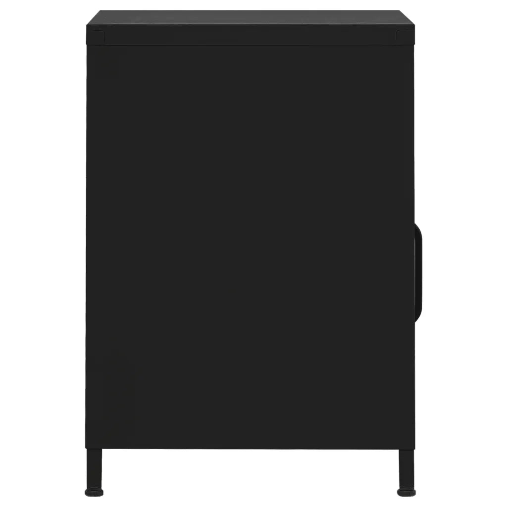Comodini 2 pz Neri 35x35x51 cm in Acciaio cod mxl 57019