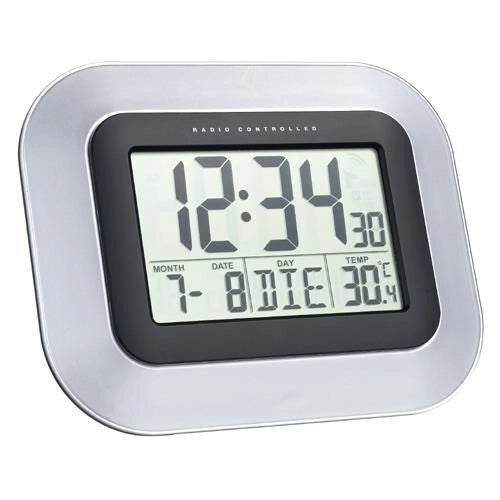 Technoline WS 8005 sveglia Sveglia digitale Nero, Argento