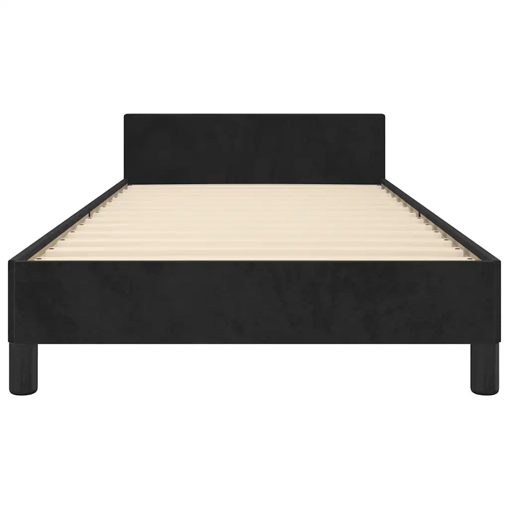 Giroletto con Testiera Nero 100x200 cm in Velluto cod mxl 64013