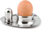 Egg Holders in Acciaio Inossidabile - 4 pezzi - Argento - 9 x 11 x 4 cm